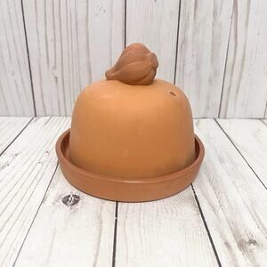 Progressive Terra Cotta Garlic & Onion Roaster New In Box